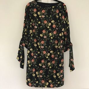 Banana Republic lemon and roses dress.